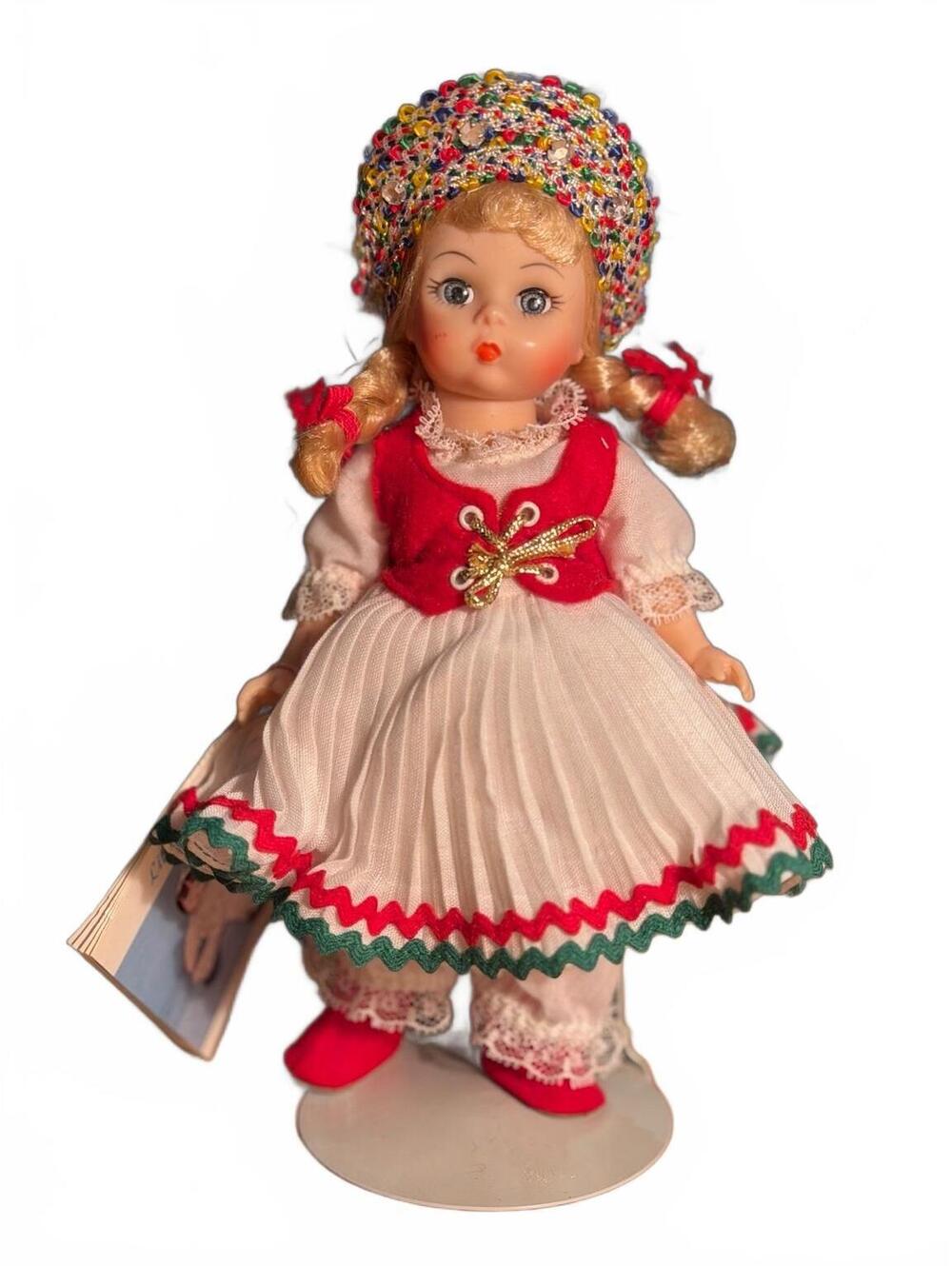 Madame Alexander Hungary 8-Inch Doll Tagged with Booklet & Stand # 597